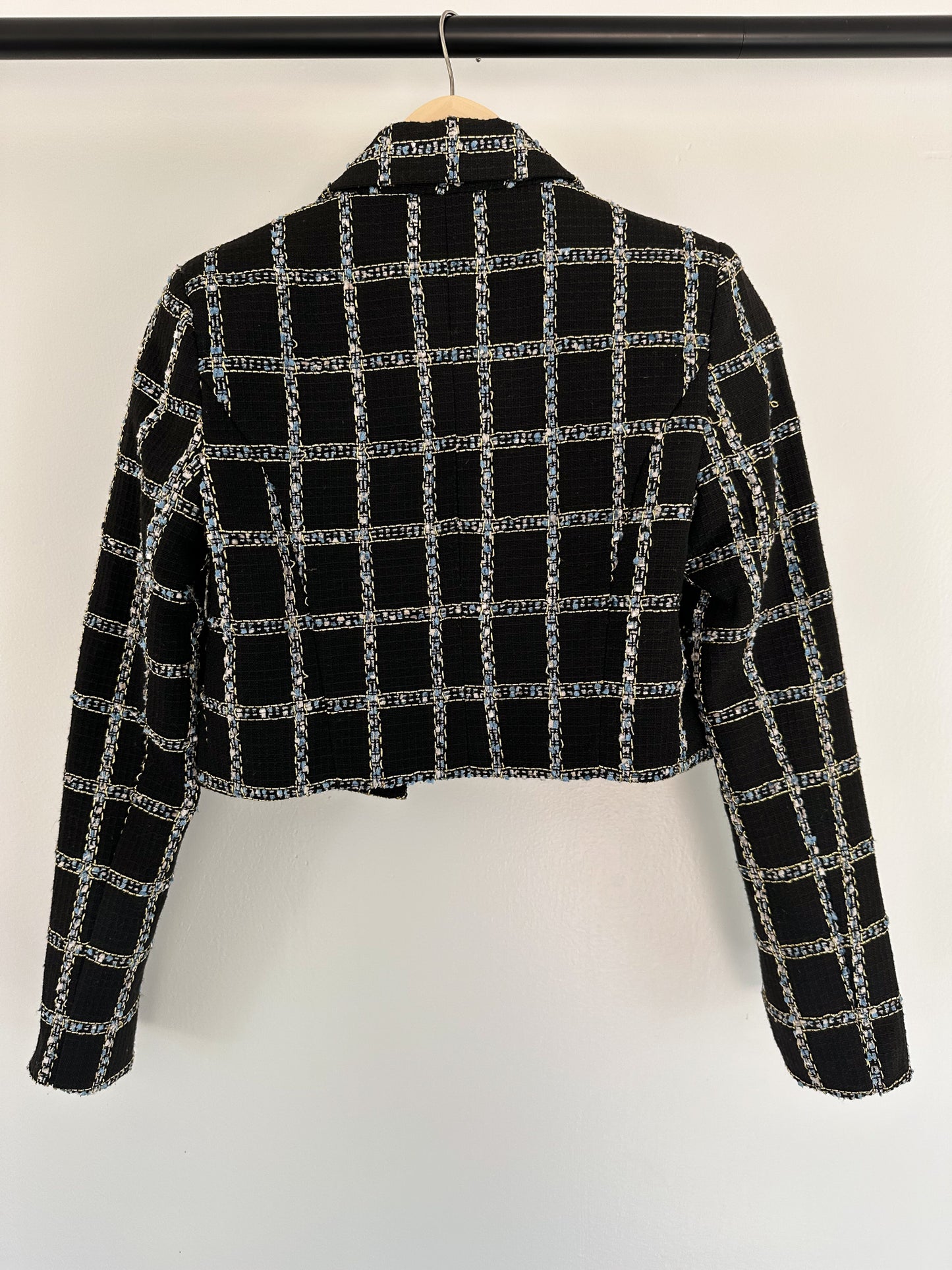 Jason Wu Cropped Plaid Jacket