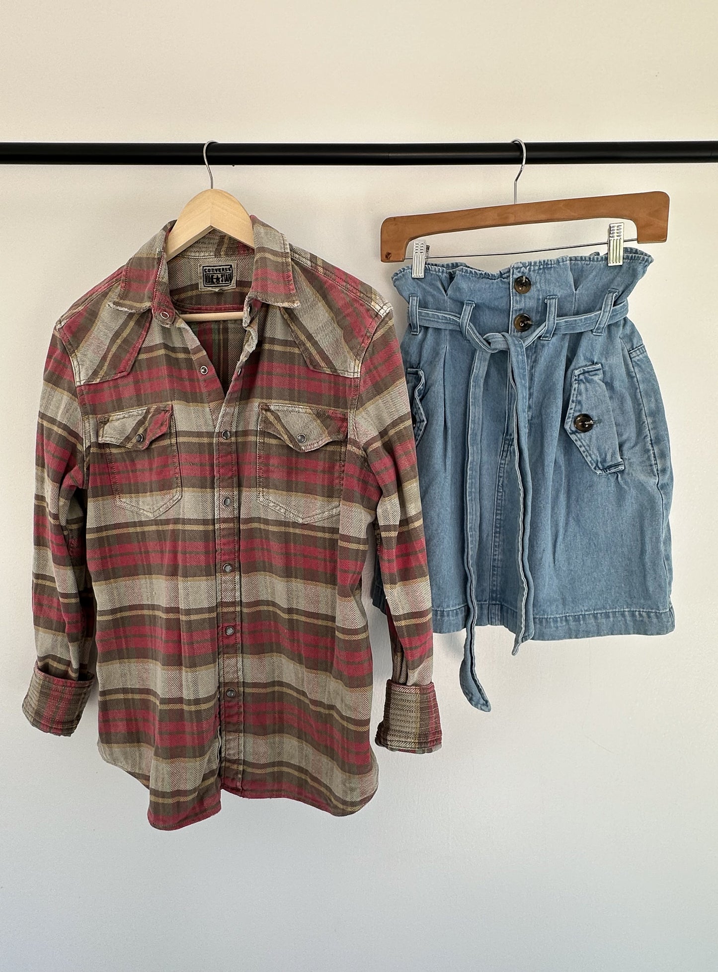 Converse Plaid Button Down Shirt