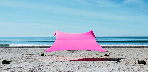 Neso Tents Grande Beach Tent, 7ft Tall, 9 x 9ft, Reinforced Corners and Cooler Pocket