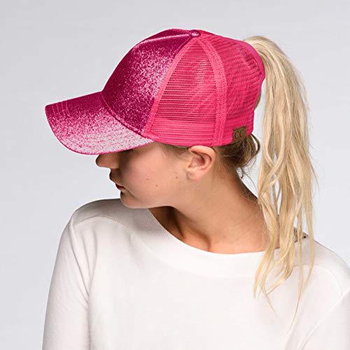 C.C Hatsandscarf Ponytail caps Messy Buns Trucker Plain Baseball Cap (BT-6)