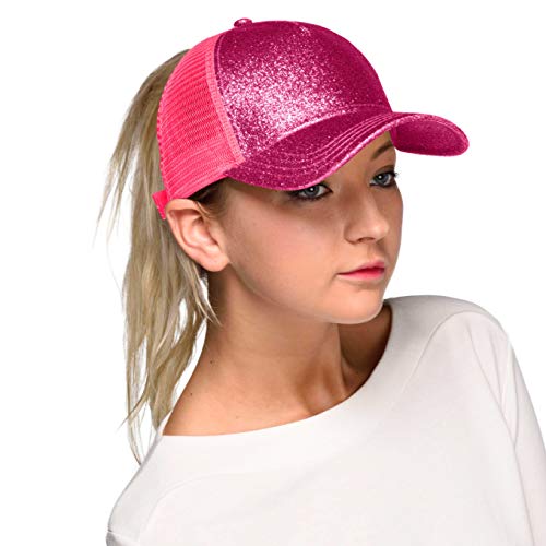 C.C Hatsandscarf Ponytail caps Messy Buns Trucker Plain Baseball Cap (BT-6)