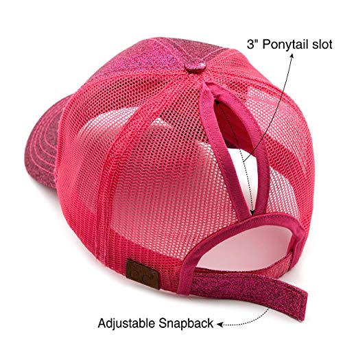 C.C Hatsandscarf Ponytail caps Messy Buns Trucker Plain Baseball Cap (BT-6)