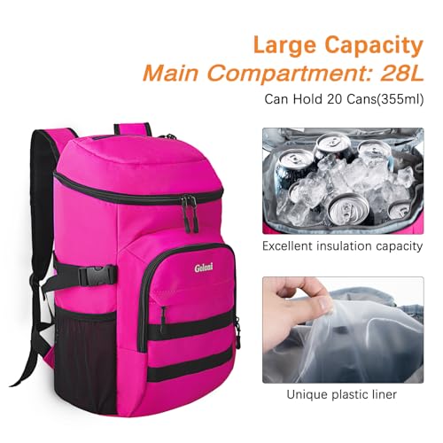 Cooler Backpack 24 Cans Lightweight Insulated Backpack Cooler Leak-Proof for Men and Women with Unique Removable Liner