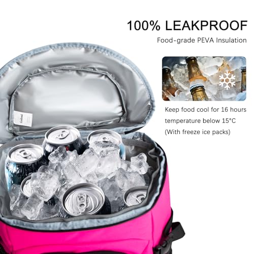 Cooler Backpack 24 Cans Lightweight Insulated Backpack Cooler Leak-Proof for Men and Women with Unique Removable Liner