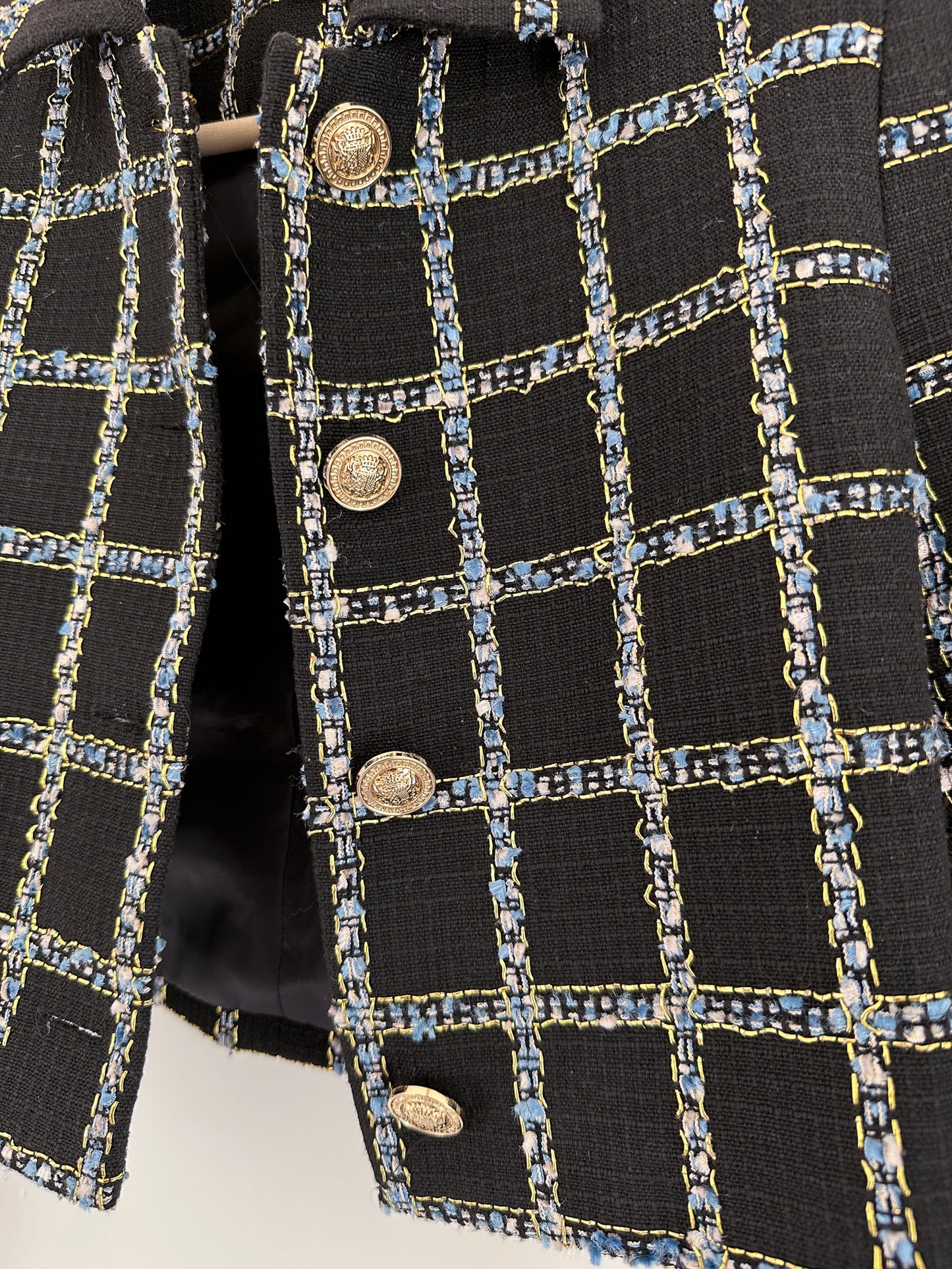 Jason Wu Cropped Plaid Jacket