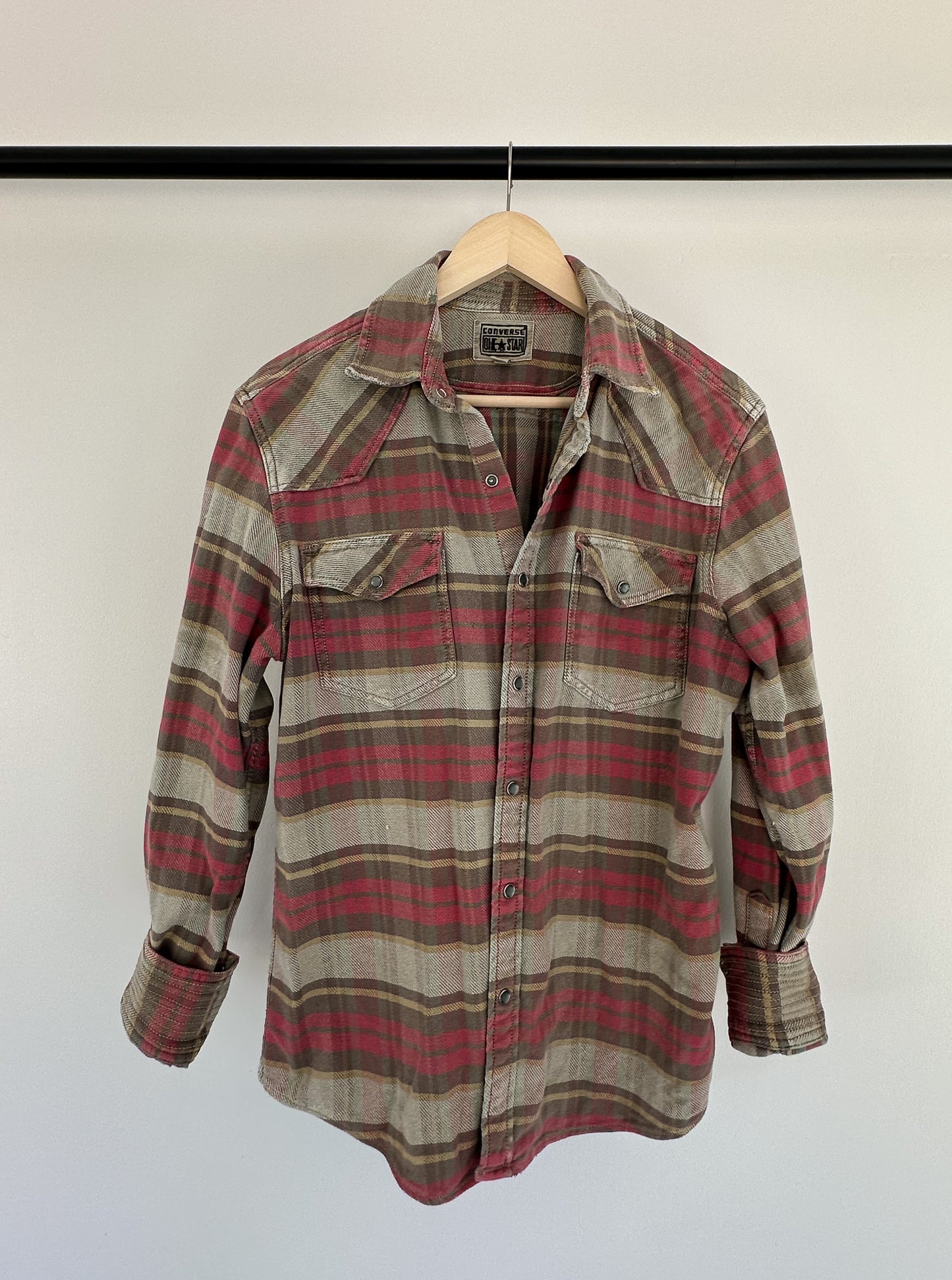 Converse Plaid Button Down Shirt