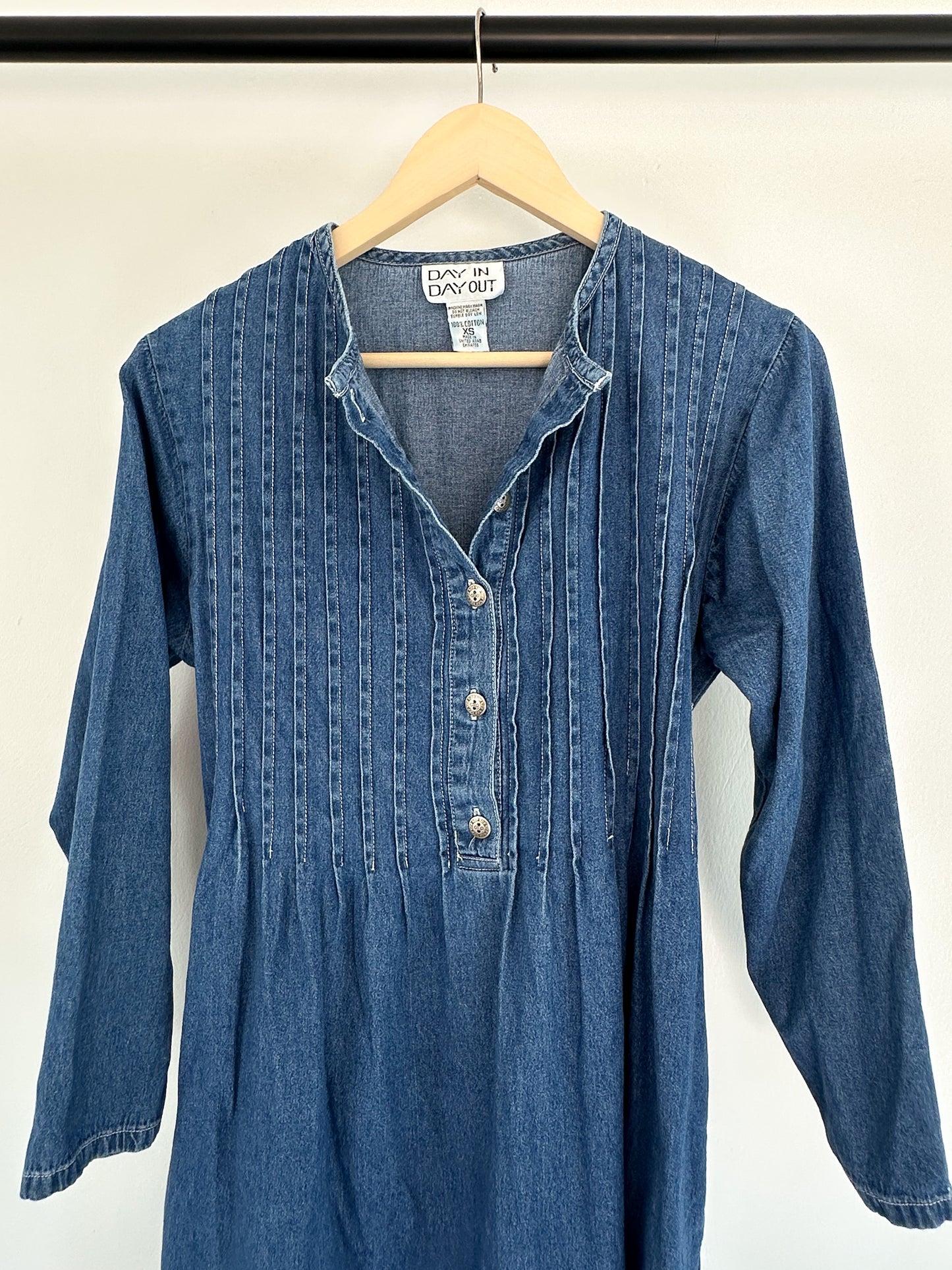 Denim Vintage Dress XS