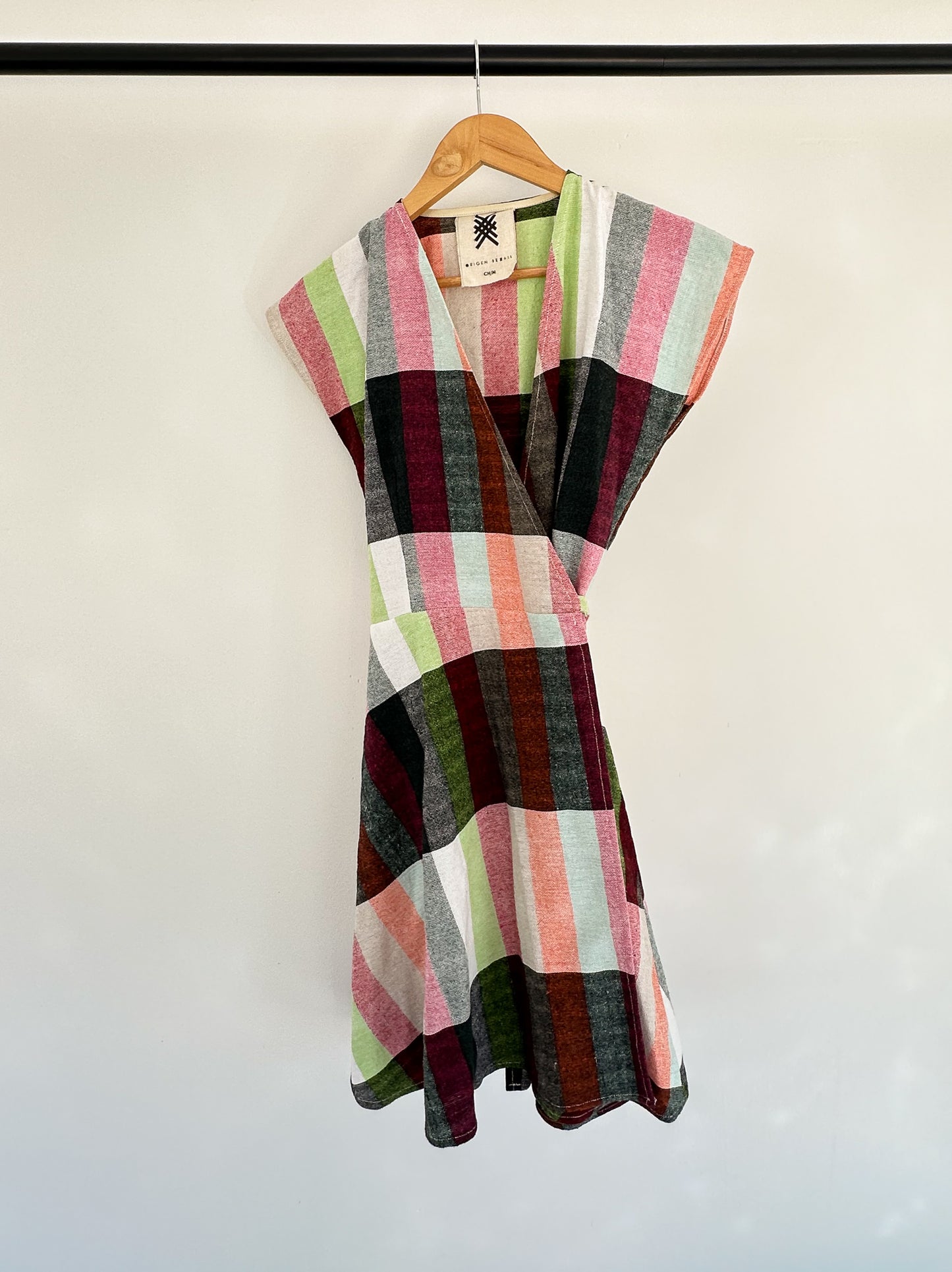 Plaid Mulit-Color Dress Linen Dress