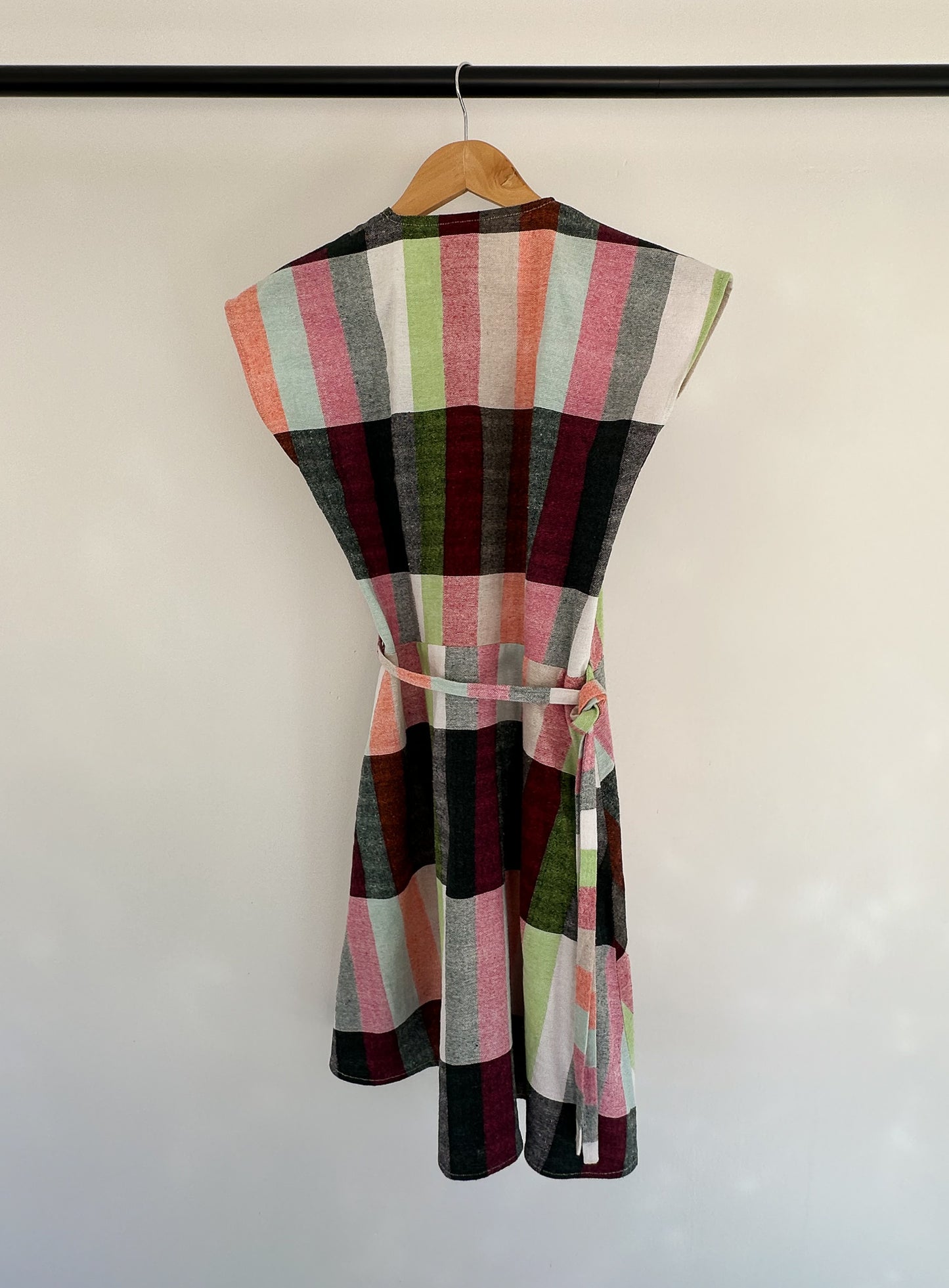 Plaid Mulit-Color Dress Linen Dress